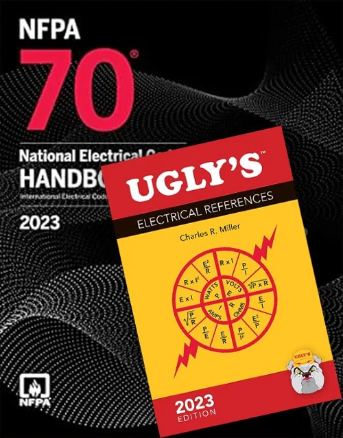 NFPA 70 National Electrical Code Handbook 2023 Edition with Tabs Hardcover + Ugly’s Electrical References 2023 Edition Spiralbound - Image 2