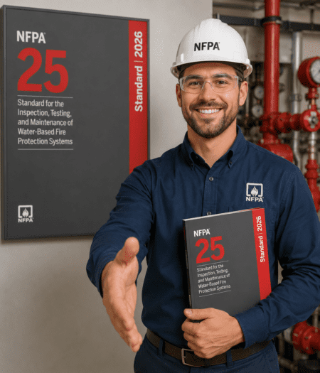 NFPA 25, Standard for the Inspection, Testing, and Maintenance of Water-Based Fire Protection Systems 2026 Paperback