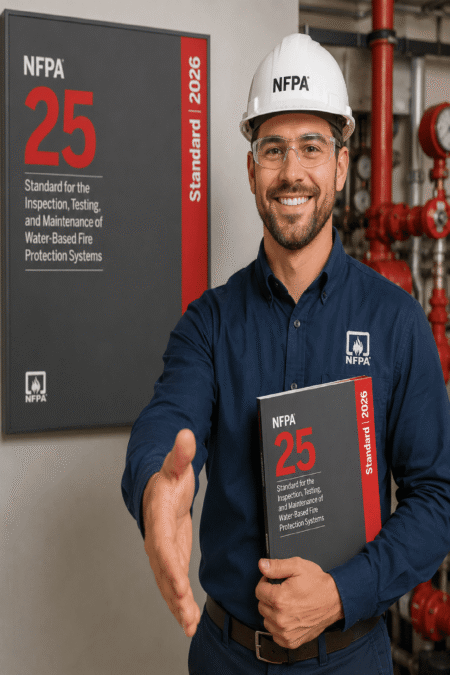 NFPA 25, Standard for the Inspection, Testing, and Maintenance of Water-Based Fire Protection Systems 2026 Paperback
