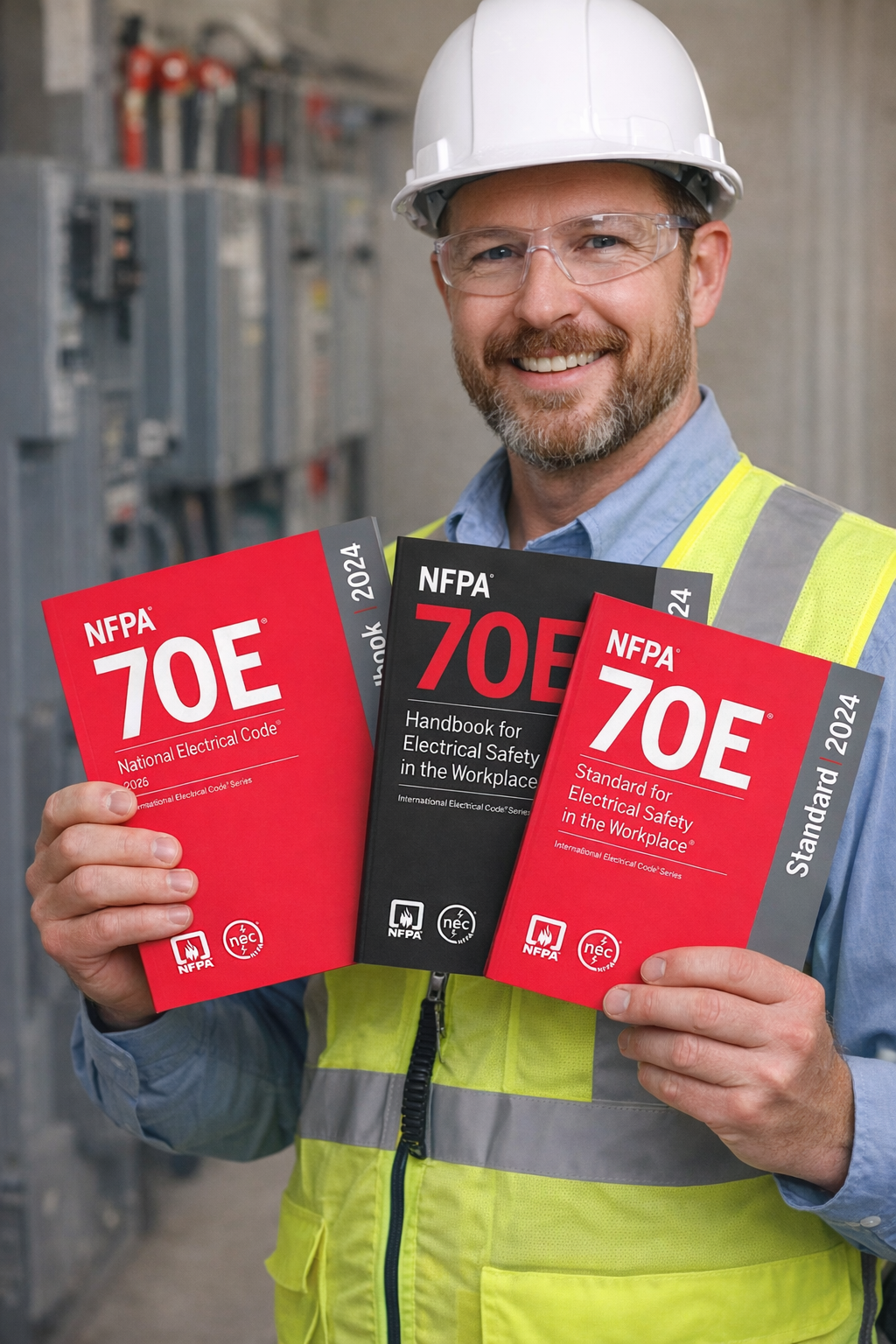 NFPA 70E National Electrical Code NEC 2026 Paperback, NFPA 70E Standard for Electrical Safety 2024, NFPA 70E Handbook for Electrical Safety 2024 Hardcover